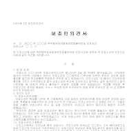 의견서 (보조인) 의견서 (보조인)